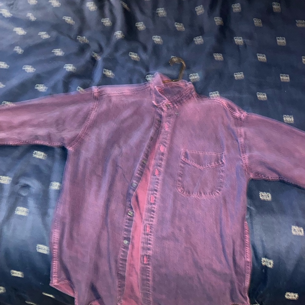 Kids Pink Button-Up Shirt